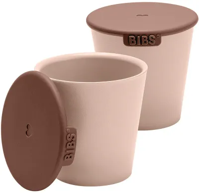 Кружка детская BIBS Cup Set ударопрочная, с удобными ручками, 2 шт Blush
