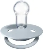Пустышка BIBS De Lux One Size силиконовая, с оптимальным потоком воздуха, 2 шт Iron / BabyBlue — фото 2