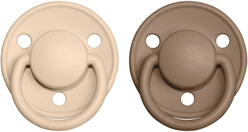 Пустышка BIBS De Lux Natural Rubber Size 1: 0+ months из натурального каучука, для детей 0–6 месяцев, 2 шт