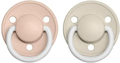 Пустышка BIBS De Lux Natural Rubber Night Size 1: 0+ months каучуковая, светится в темноте, 2 шт
