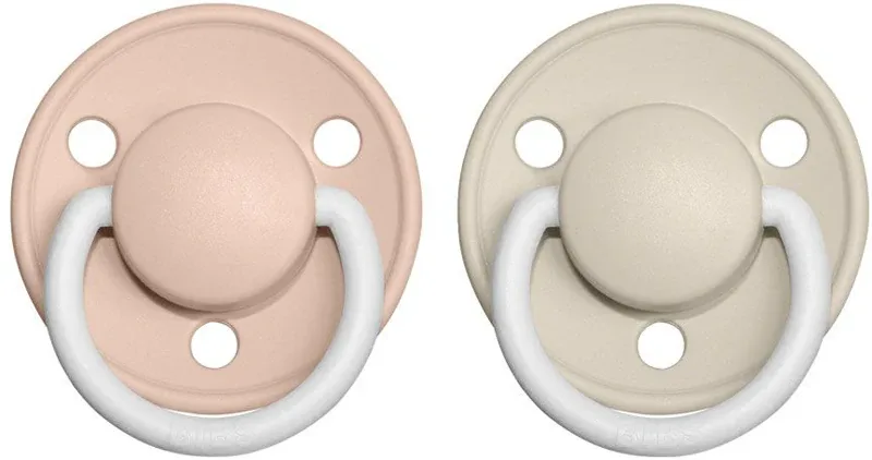 Пустышка BIBS De Lux Natural Rubber Night Size 1: 0+ months каучуковая, светится в темноте, 2 шт