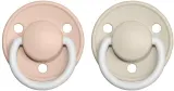 Пустышка BIBS De Lux Natural Rubber Night Size 1: 0+ months каучуковая, светится в темноте, 2 шт — фото 1