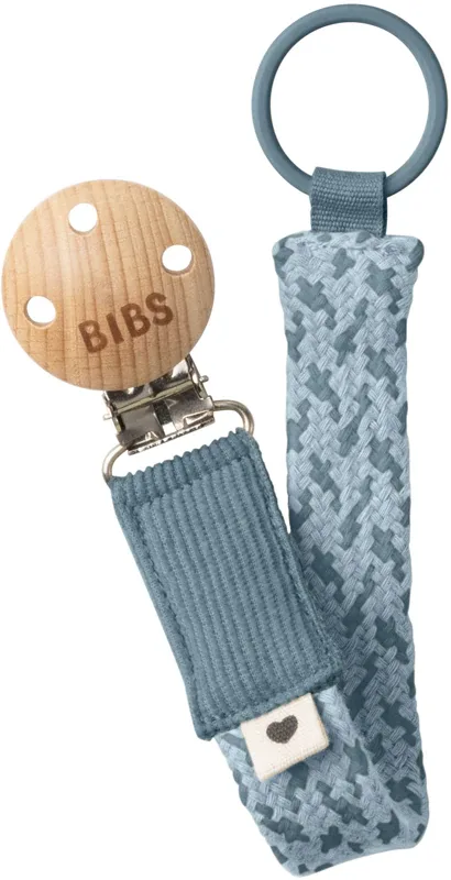 Держатель для пустышки BIBS Paci Braid с металлическим зажимом, из органического хлопка, 1 шт