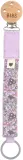 Клипса для пустышки BIBS X Liberty Paci Braid с креплением к одежде, с цветным узором, 1 шт Violet Sky — фото 1
