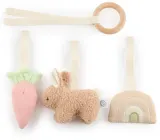 Игрушка подвесная Bieco Activity Toy Bunny Fine плюшевая, со съёмными игрушками, 1 шт — фото 2