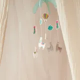 Игрушка подвесная Bieco Wooden Mobile деревянная, карусель над кроваткой, 1 шт 0 m+ Llama — фото 4