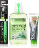 Набор для ухода за полостью рта Biomed Gum Health Set с пастой, ополаскивателем и щёткой, 1 шт — фото 1
