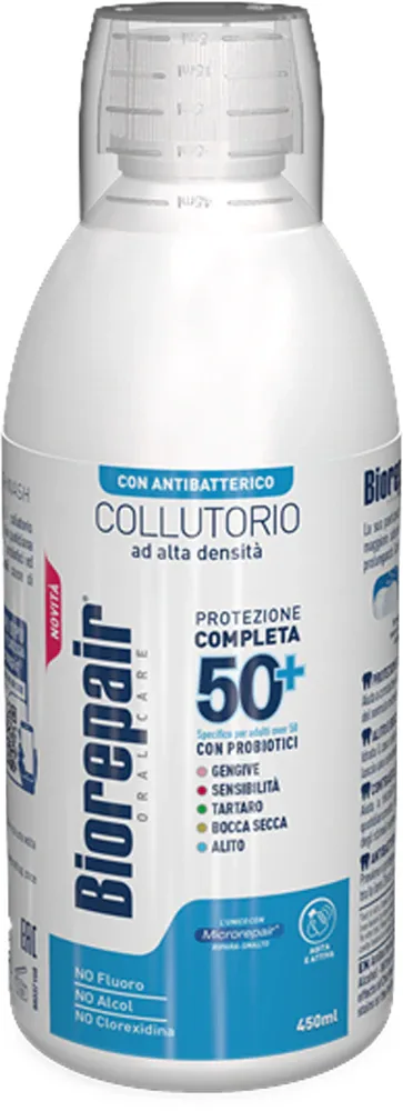 Ополаскиватель для полости рта Biorepair Complete Protection 50+ для чувствительных зубов и дёсен, 450 мл