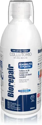 Ополаскиватель для полости рта Biorepair Mouthwash 3 in 1 с microRepair, для ежедневного применения, 500 мл