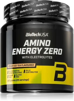 Аминокислоты BioTechUSA Amino Energy Zero with Electrolytes напиток в порошке, с кофеином и электролитами, 360 г smak Peach Ice Tea
