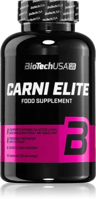 Биологически активная добавка BioTechUSA Carni Elite L-карнитин с витаминами и минералами, в капсулах, 150 г