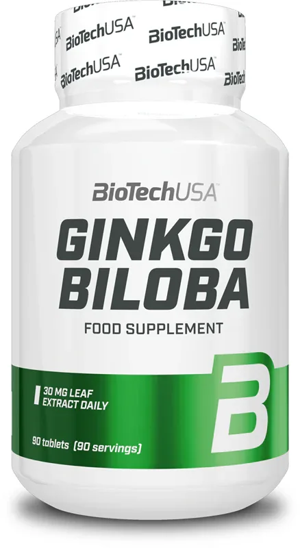 Биологически активная добавка BioTechUSA Ginkgo Biloba экстракт листьев гинкго, 90 таблеток, 65 г