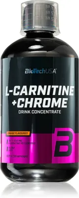 Напиток BioTechUSA L-Carnitine + Chrome с L-карнитином и хромом, со вкусом апельсина, 500 мл smak Orange