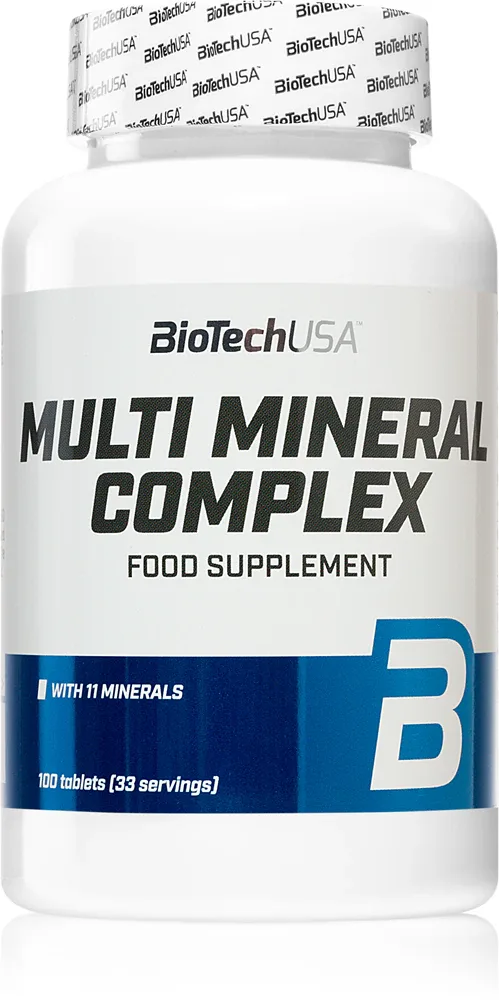 Комплекс минералов BioTechUSA Multimineral Complex с кальцием, магнием и цинком, 100 таблеток