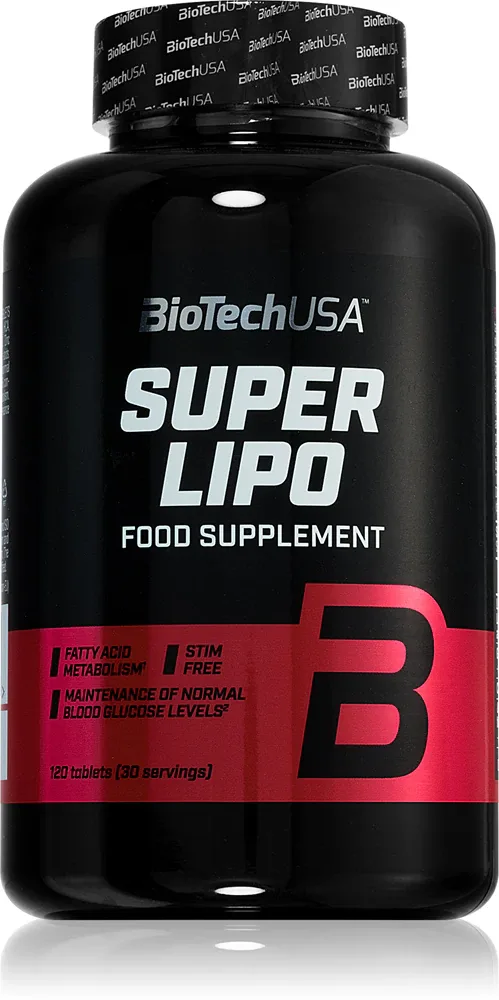 Биологически активная добавка BioTechUSA Super Lipo для контроля веса, с L-карнитином и экстрактом зелёного чая, 120 таблеток