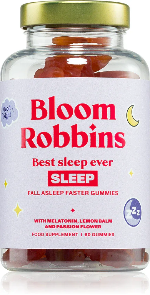 Мармелад жевательный Bloom Robbins Best SLEEP ever - Fall asleep faster gummies с мелатонином, со вкусом манго, 210 г smak Mango