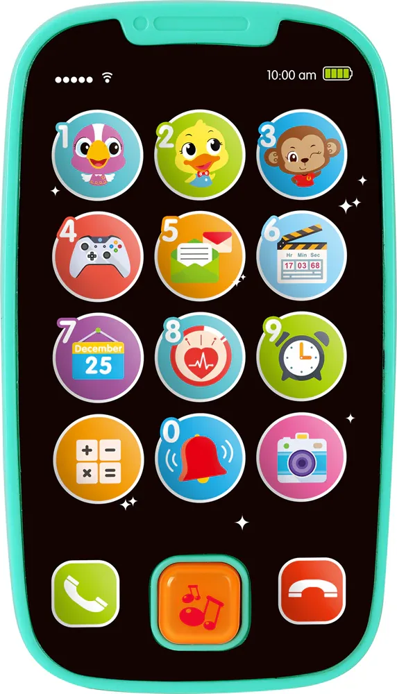 Игрушка интерактивная Bo Jungle B-My First Smart Phone Blue детская, развивающая, синяя, 1 шт