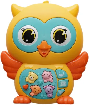 Игрушка интерактивная Bo Jungle Musical Owl детская, развивающая, со звуком, 1 шт 12m+