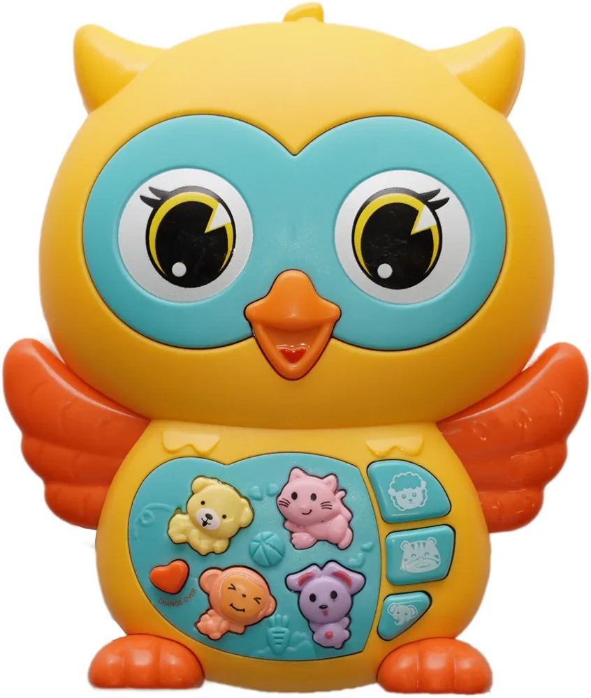Игрушка интерактивная Bo Jungle Musical Owl детская, развивающая, со звуком, 1 шт 12m+
