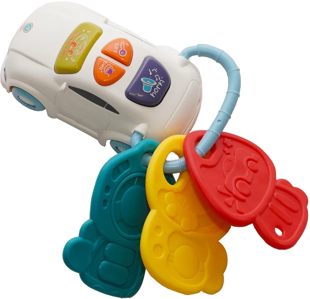 Игрушка интерактивная Bo Jungle Musical Car Keys детская, развивающая, со звуком, 1 шт 12m+