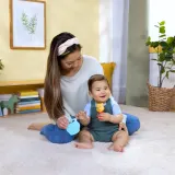 Прорезыватель для зубов Bright Starts Hunny Shake Winnie the Pooh с погремушкой, контрастных цветов, 2 шт — фото 6