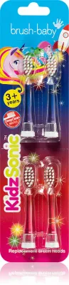 Насадки для зубной щётки Brush Baby KidzSonic сменные, с подсветкой, для детей от 3 лет, 4 шт od 3 lat