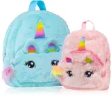 Рюкзак детский BrushArt KIDS Fluffy unicorn backpack Small с регулируемыми лямками, с двумя отделениями, 1 шт Pink (20 x 23 cm) — фото 4