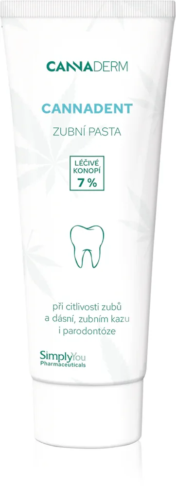 Паста зубная Cannaderm Cannadent Alkaline toothpaste с мятой, для свежего дыхания, 75 г