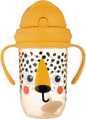 Кружка детская Canpol babies BabiesBoo Cup с трубочкой и ручками, с мягким носиком, 270 мл Gepard 6m+