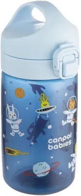 Бутылка для детей Canpol babies Junior Bottle непроливающаяся, синяя, 400 мл Blue