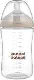 Бутылочка для младенцев Canpol babies Natural Shape с силиконовой соской, медленный поток, 260 мл 3m+ — фото 1