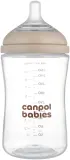 Бутылочка для младенцев Canpol babies Natural Shape с силиконовой соской, медленный поток, 260 мл 3m+ — фото 7