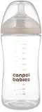 Бутылочка для младенцев Canpol babies Natural Shape с силиконовой соской, средний поток, 330 мл 6m+ — фото 1