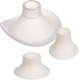Воронка и вкладыши сменные Canpol babies Replacement Silicone Parts for Breast Pumps Flanges Inserts Set (24/21/19mm) силиконовые, для молокоотсоса, 3 шт Hands-Free — фото 1