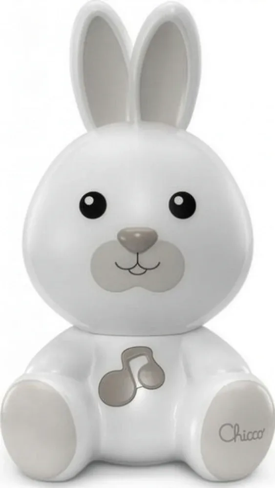 Ночник детский Chicco First Dreams Bunny, с мелодией, на батарейках, 1 шт 0m+