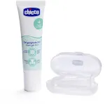 Набор для чистки зубов Chicco Oral Care Set детский, гель и щётка-напальчник, 1 шт 4 m+ — фото 1