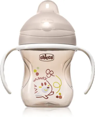 Кружка-поильник Chicco Training Cup 6m+ детская, с ручками, обучающая, 200 мл