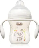 Кружка-поильник Chicco Transition Cup 4m+ детская, с ручками, с мягким носиком, 200 мл — фото 1