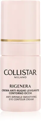 Крем для кожи вокруг глаз Collistar Rigenera Smoothing Anti-Wrinkle Eye Contour разглаживающий, с гиалуроновой кислотой и пептидами, 15 мл