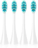 Сменные насадки для электрической зубной щётки Concept Perfect Smile Sensitive Clean ZK0072 с мягкой щетиной, 4 шт White ZK7010 — фото 1