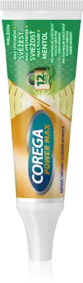 Крем для фиксации зубных протезов Corega Powermax Fixation Fresh для фиксации на весь день, 40 г