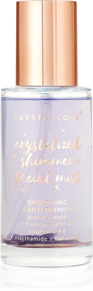 Спрей для лица Crystallove Amethyst Shimmer Facial Mist увлажняющий, освежающий, 100 мл