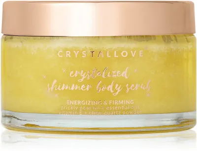 Скраб для тела Crystallove Clear Quartz Shimmer Body Scrub отшелушивающий, смягчающий, 200 г