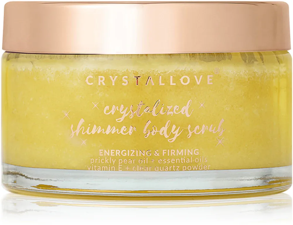Скраб для тела Crystallove Clear Quartz Shimmer Body Scrub отшелушивающий, смягчающий, 200 г