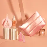 Набор для ухода за лицом Crystallove Set Pink подарочный, с сывороткой и аксессуарами для массажа, 5 шт — фото 2