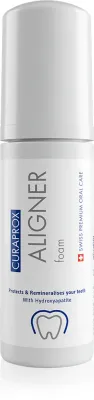 Пенка для зубов Curaprox Aligner, для ношения ортодонтических кап, с гидроксиапатитом, 40 мл