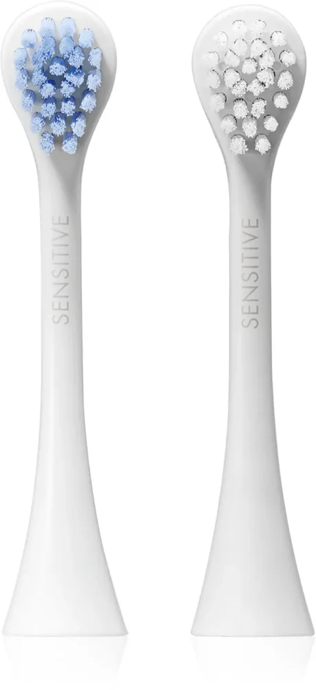 Насадки сменные для звуковой зубной щётки Curaprox Sensitive Duo, с волокнами Curen, 2 шт