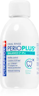 Ополаскиватель для полости рта Curaprox Perio Plus+ Balance 0.05 CHX с хлоргексидином и фторидом натрия, 200 мл