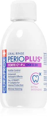 Ополаскиватель для полости рта Curaprox Perio Plus+ Forte 0.20 CHX с хлоргексидином, 200 мл
