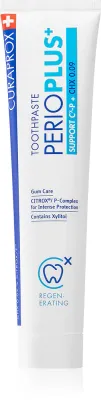 Зубная паста Curaprox Perio Plus+ Support 0.09 CHX с хлоргексидином, для дёсен, 75 мл